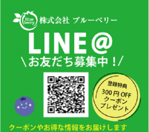 「ブルーベリーLINE公式アカウント」お友だち登録キャンペーン！サプリのお得情報も