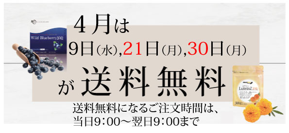 9のつく日は送料無料